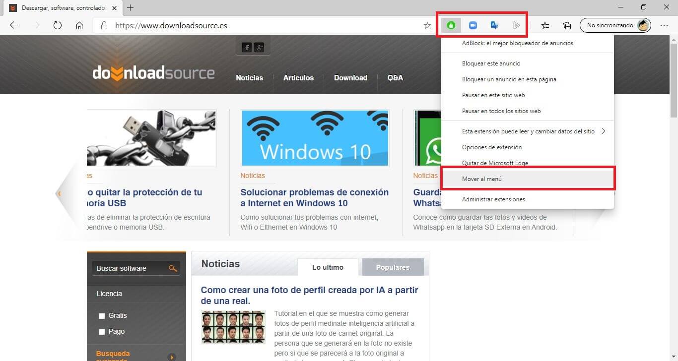 Como Ocultar Las Extensiones De La Ventana De Microsoft Edge